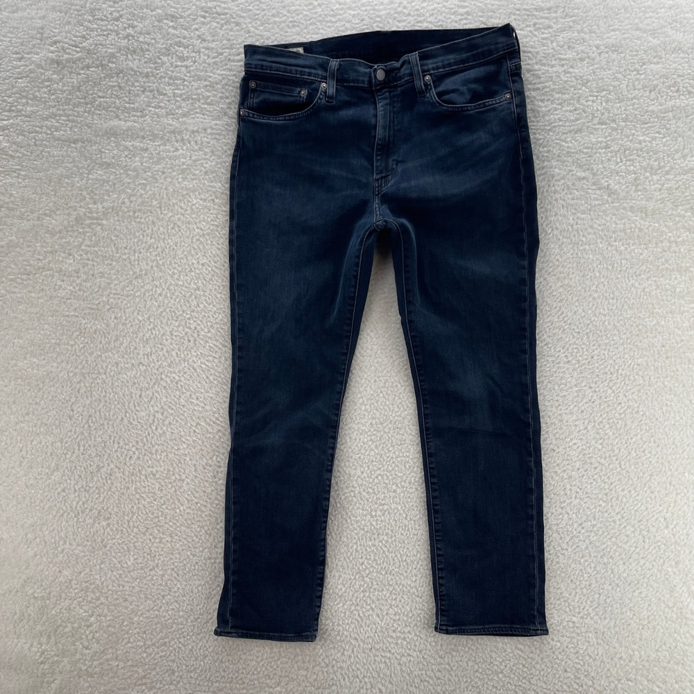 Levi's 511 Jeans Mens 36x29 Blue Slim Denim Stretch Dark Wash Preppy Office